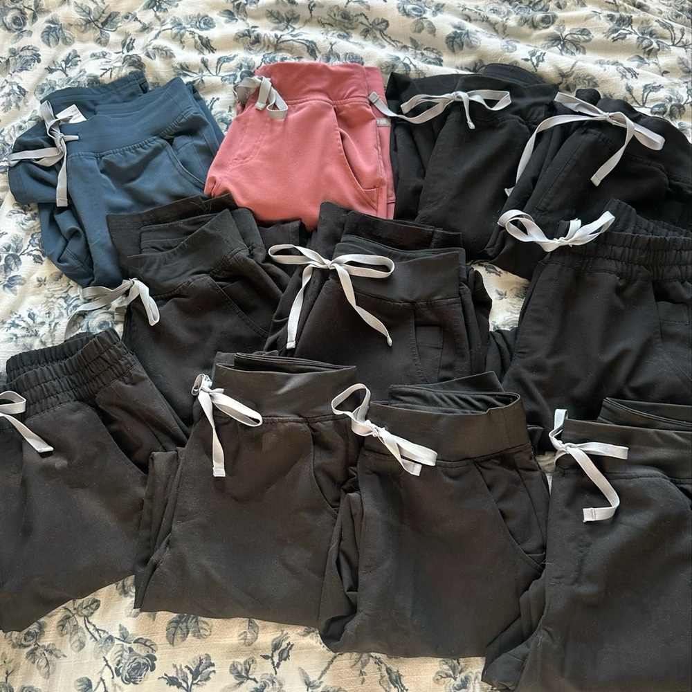 Figs Scrub bottoms (specific names/colors/sizes listed below)